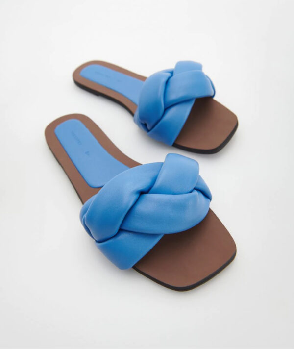 Imitation leather slippers