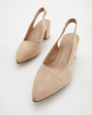 Leather wide Heels